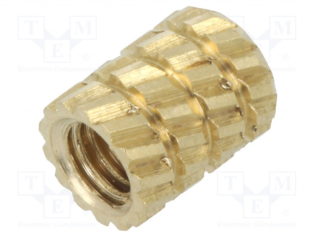 KIERREINSERTTI - MESSINKI - ILMAN PINNOITETTA - M2,5 - PIT: 5,9MM - Kierreinsertit - DR11M2.5 - 1