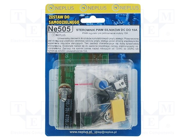 KIERTOJEN SÄÄDIN - KOMMUTAATTORIMOOTTORIT - 12÷40VDC - Piirilevyjen valmistus - ZSM-NE505 - 1