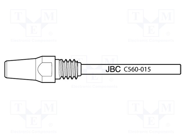 KÄRKI: JUOTTEENPOISTOKOLVEILLE - 5,2X3MM - Suuttimet juotteen poistoon - JBC-C560015 - 1