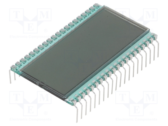 LCD NÄYTTÖ - 7-SEGMENTTINÄYTTÖ - STN POSITIVE - NUM.LUKUM: 4,5 - Digitaaliset LCD-näytöt - DE183-RU-308.4-5 - 1
