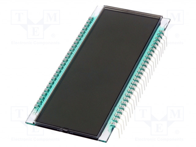 LCD NÄYTTÖ - 7-SEGMENTTINÄYTTÖ - STN POSITIVE - NUM.LUKUM: 5 - Digitaaliset LCD-näytöt - DE130-TS-207.5 - 1