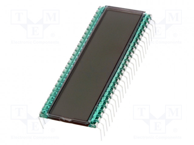 LCD NÄYTTÖ - 7-SEGMENTTINÄYTTÖ - STN POSITIVE - NUM.LUKUM: 6 - Digitaaliset LCD-näytöt - DE126-RS-207.5 - 1