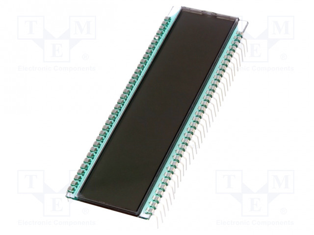 LCD NÄYTTÖ - 7-SEGMENTTINÄYTTÖ - STN POSITIVE - NUM.LUKUM: 8 - Digitaaliset LCD-näytöt - DE125-RS-207.5 - 1