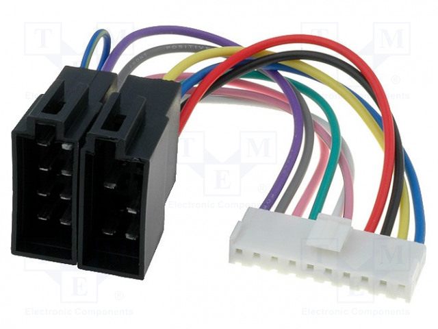 LIITIN - ISO - PIONEER - PIN: 10 - Radiopaneelien liittimet - ZRS-25 - 1