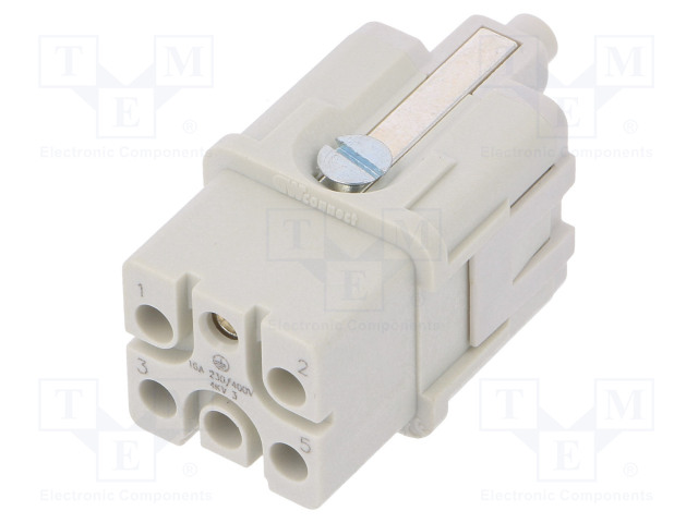 HDC-LIITTIMEN SISÄOSA - NAARAS - GWCONNECT - PIN: 6 - 400V - GWconnect liittimet - MX-93601-0435 - 1