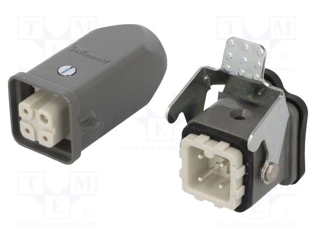 HDC LIITIN - UROS + NAARAS - GWCONNECT - PIN: 4 - 10A - 400V - 3+PE - M20 - GWconnect liittimet - MX-93603-0015 - 1