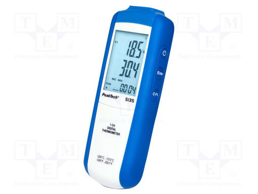 MITTARI: LÄMPÖTILA-DIGITAALINEN - LCD - 3,5 NUMEROA (1999) - CH: 1 - Kosteusmittarit - PKT-P5135 - 1