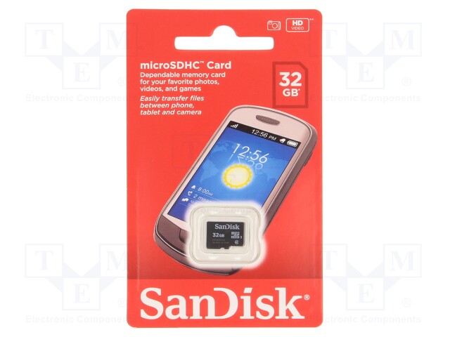 MUISTIKORTTI - MICROSDHC - 32GB - CLASS 4 - Muistikortit - SDSDQM-032G-B35 - 1