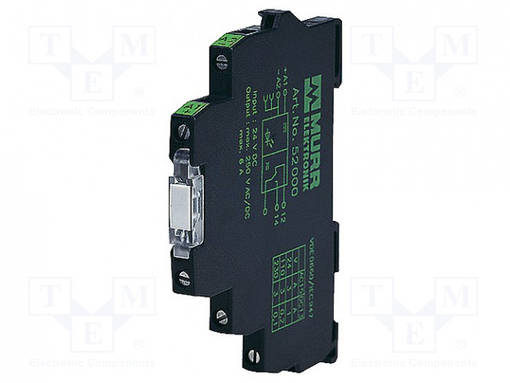 MUUNTAJA: ANALOGISET SIGNAALIT - DIN-KISKOLLE - 0÷10VDC - 0÷60°C - Teollisuus mittamuuntimet ja erottimet - MURR-44205 - 1