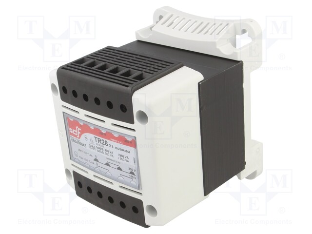 MUUNTAJA: VERKKOMUUNTAJA - 400VA - 230VAC,400VAC - 115V - 230V - IP20 - Muuntajat kiinnityksen kanssa - DF-680400045 - 1