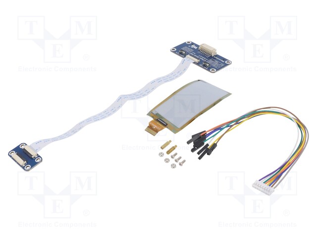 NÄYTTÖ: E-PAPERI - 2,9" - 296X128 - NÄYTÖN ULKOMITAT: 66,9X29,06MM - E-paperi - WSH-16565 - 1