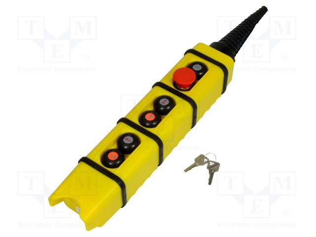 OHJAUSKASETTI - KS - PAINIKK.LKM: 6 - SIENI-PYÖREÄ,KUPERA - IP65 - Painonappikytkimet - KS3-1-2-25S3545 - 1