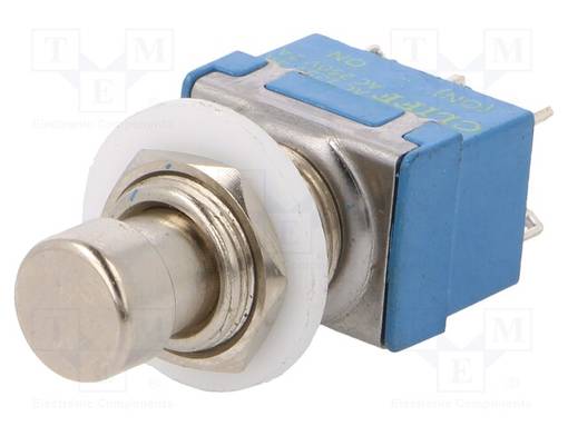 PAINOKYTKIN - AS: 2 - DPDT - 1A/250VAC - (ON)-ON - Ø12,2MM - Standardikytkimet - FC7105 - 1