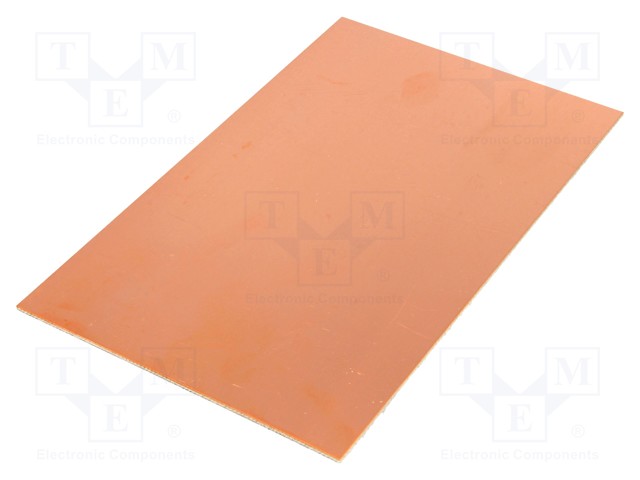 PIIRILEVY FR4 - LASIKUITU-EPOKSI - 1,5MM - L: 160MM - W: 100MM - Piirilevyt 1-puoleiset - LAM100X160L1.5 - 1