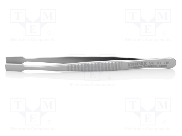 PINSETTI - 120MM - TERÄN KÄRJEN MUOTO: LAPIO - YLEISMALLINEN - Yleiskäyttöiset atulat ja pinsetit - KNP.920105 - 1