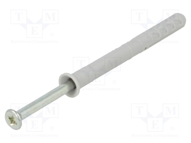 PLASTIC ANCHOR - WITH SCREW - 6X60 - ZINC-PLATED STEEL - N - 50PCS - 6MM - Ruuvit - muut - FISCHER-50355 - 1