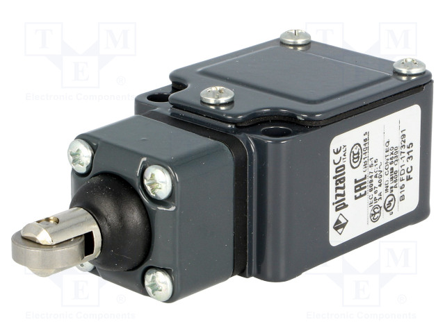 RAJAKYTKIN - KUMITIIVISTE,Ø13MM METALLIRULLA - NO + NC - 6A - 400VAC - Rajakytkimet - FC315 - 1