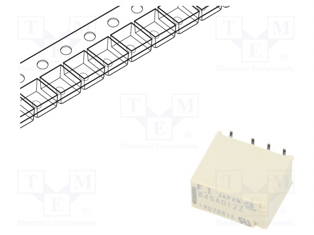 RELE - DPDT - UKELAN: 12VDC - 2A - 0,3A/125VAC - SMT - Pienoisreleet - FTR-B4SA012Z-B05 - 1