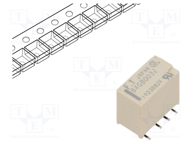 RELE - DPDT - UKELAN: 3VDC - 2A - 0,3A/125VAC - SMT - Pienoisreleet - FTR-B4GB003Z-B05 - 1