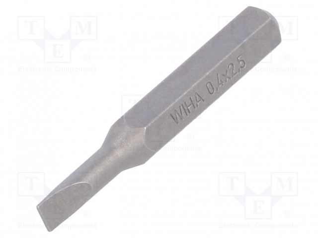 RUUVAUSKÄRKI - LITTEÄ - 2,5X0,4MM - PESÄN KOOT: 4MM - MICRO - Ruuvauskärjet - WIHA.40605 - 1