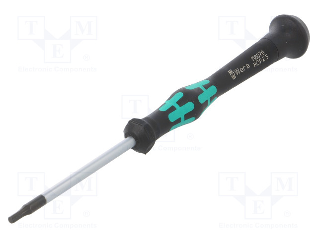 SCREWDRIVER: PRECISION - HEX KEY - HEX 2.5MM - BLADE LENGTH: 60MM - Ruuvimeisselit ja sarjat - WERA.20542.5 - 1