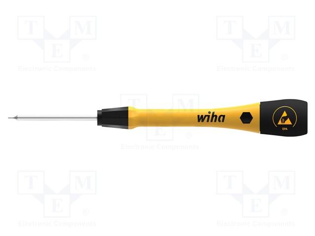 SCREWDRIVER: PRECISION - HEX KEY - HEX 3MM - BLADE LENGTH: 60MM - ESD - Ruuvimeisselit ja sarjat - WIHA.43685 - 1