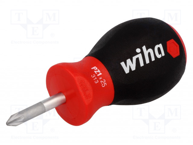 SCREWDRIVER: STANDARD - POZIDRIV® - PZ1 - SOFTFINISH® - Ruuvimeisselit ja sarjat - WIHA.313PZ125 - 1