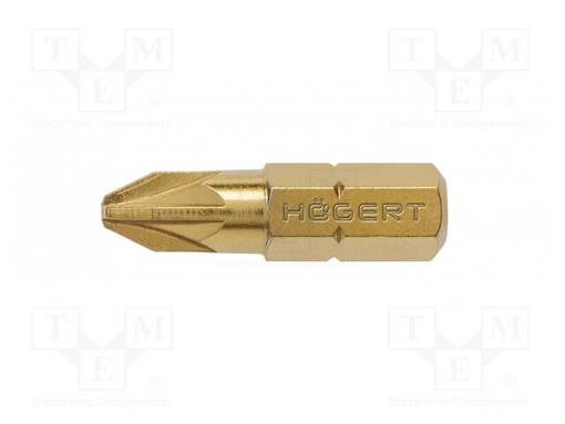 RUUVAUSKÄRKI - POZIDRIV® - PZ2 - 1/4" - KOK.PIT: 25MM - 5KPL - Ruuvauskärjet - HT1S385 - 1