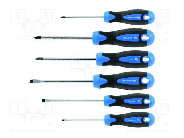 SCREWDRIVER: UNIVERSAL-SET - PHILLIPS,SLOT - FEATURES: MAGNETIC - Ruuvimeisselit ja sarjat - HT1S095 - 1