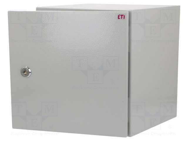 SEINÄASENNUSKOTELO - X: 300MM - Y: 300MM - Z: 250MM - SOLID GSX - TERÄS - HARMA - Seinään asennettavat kotelot - ETI-GT-30-30-25 - 1