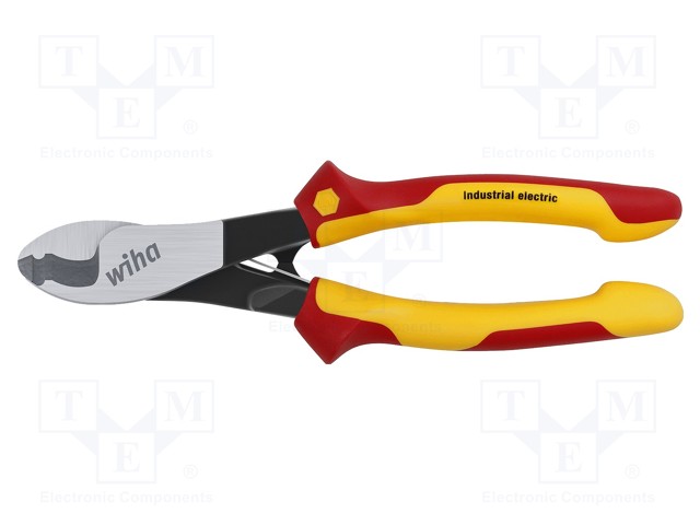 SIVULEIKKURIT -LEIKKAAMISEEN,ERISTETYT - TERÄS - 180MM - 1KVAC - Sähköasentajan VDE pihdit - WIHA.43665 - 1