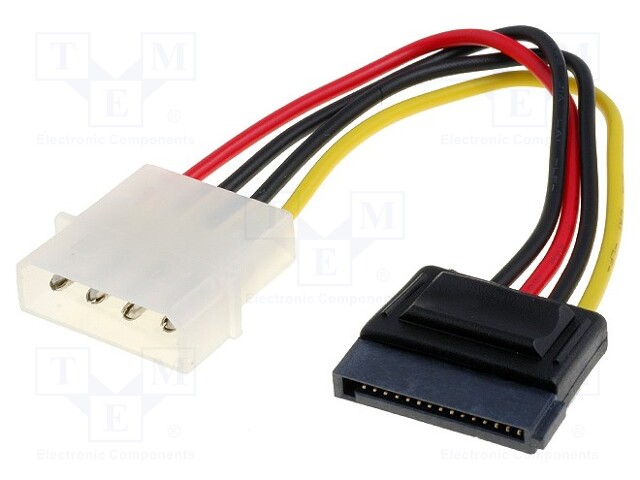 ADAPTERI - MOLEX-UROS-SATA-PISTOKE - 0,15M - Tietokonetarvikkeet - muut - SATA-PS-15 - 1