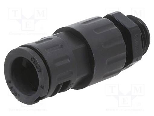 SUORA PÄÄTELIITIN - KIERRE: METRINEN,ULKO-POLYAMIDI 6 - MUSTA - Punosten lisätarvikkeet - LP-55500865 - 1