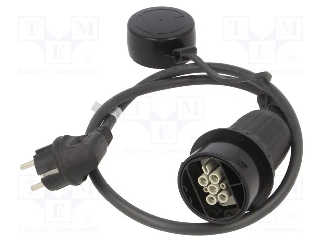 EMOBILITY: CABLE - 1X0.5MM2,3X2.5MM2 - 230VAC - 1.8KW - IP44 - 0.96M - 8A - Sähköauton latauskaapelit - LAPP-5555923005 - 1