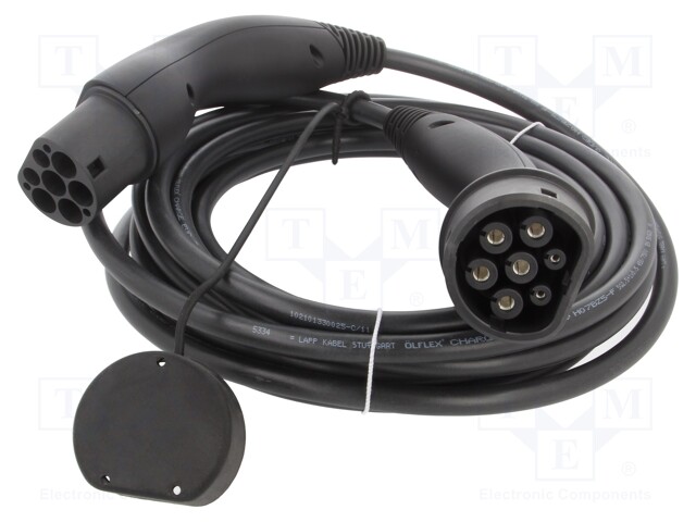 EMOBILITY: CABLE - 1X0.5MM2,5X2.5MM2 - 440VAC - 11KW - IP55 - 7M - 20A - Sähköauton latauskaapelit - LAPP-5555934005 - 1