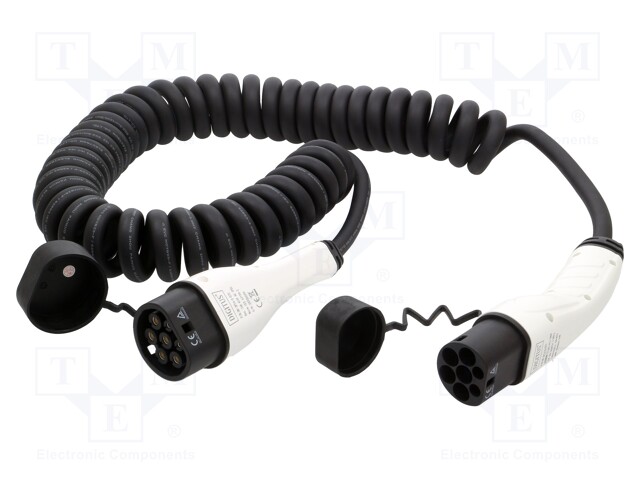 SÄHKÖAUTON LATAUSKAAPELI - 2X0,5MM2,5X2,5MM2 - 400V - 11KW - IP55 - 16A - 7,5M - Sähköauton latauskaapelit - DK-3P16-S-075 - 1