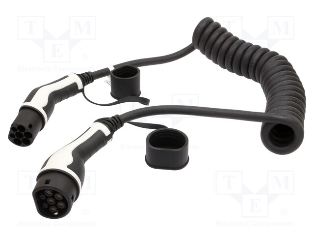 SÄHKÖAUTON LATAUSKAAPELI - 2X0,5MM2,5X6MM2 - 400V - 22KW - IP55 - 32A - 7,5M - Sähköauton latauskaapelit - DK-3P32-S-075 - 1