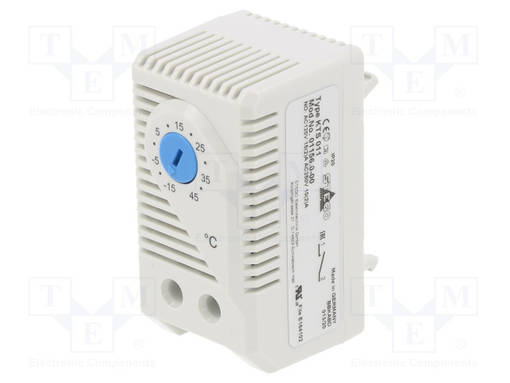 TERMOSTAATTI - NO - 10A - 250VAC - RUUVILIITTIMET - IP20 - DIN - Teollisuus termostaatit - KTS01145 - 1