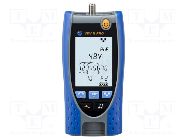 TESTERI: LAN JOHDOTUS - LCD 2,9" - MITATTAVAN JOHDON PIT: MAX.600M - LAN Testerit - TNET-R158005 - 1