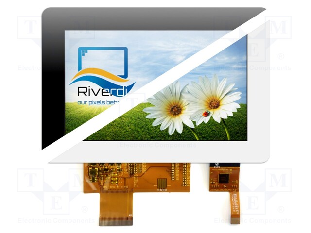 TFT NÄYTTÖ - 5" - 800X480 - VALAISTUS: LED - KOOT: 136X92,8MM - 510CD/M2 - TFT-näytöt - SM-RVT50UQTNWC05 - 1