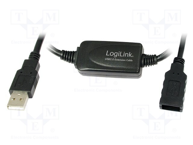 USB-TOISTIN - USB 2.0 - USB A RASIA,USB A PISTOKE MUSTA - USB kaapelit ja adapterit - UA0145 - 1