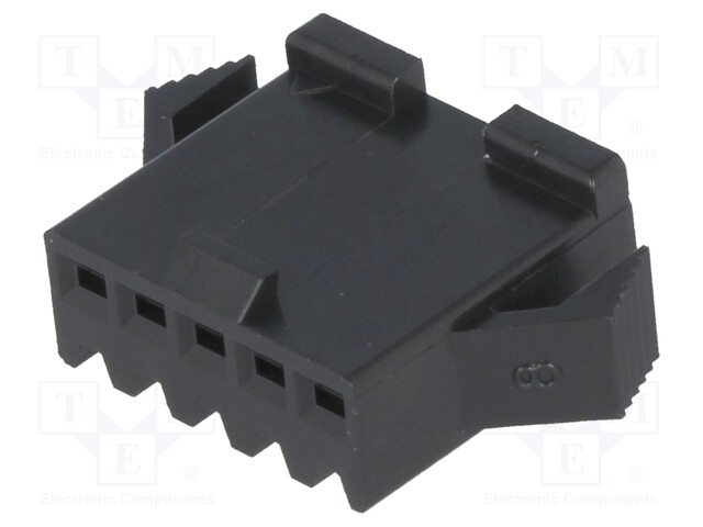 LIITIN: JOHTO-JOHTO - PISTOKE - NAARAS - PIN: 5 - NPP - JOHTOON - 2,5MM - Signaaliliittimet rasteri 2,50mm - NPPW-05 - 1