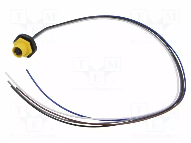 LIITIN: M12 - N LIITINAARAS - 2A - 60V - PIN: 5 - IP67 - SUORA - JOHDOT - Erikoisliittimet - 1220-05-T20CW10205 - 1