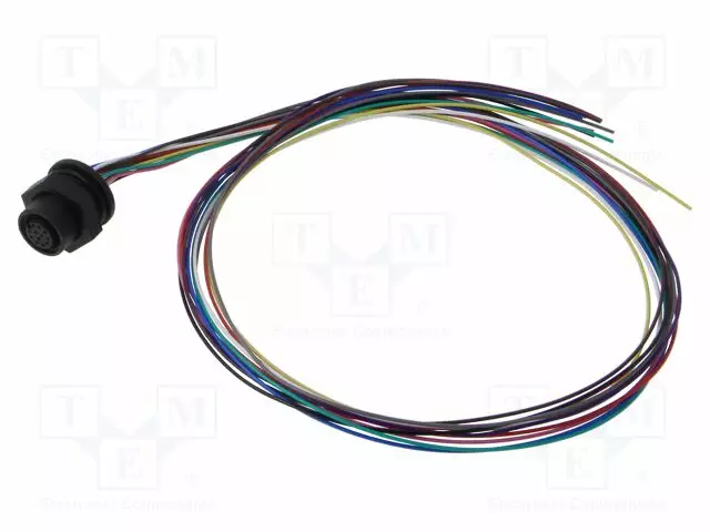 LIITIN: M12 - N LIITINAARAS - 1,5A - 30V - PIN: 12 - IP67 - SUORA - Erikoisliittimet - 1221-12-T16CW10005 - 1