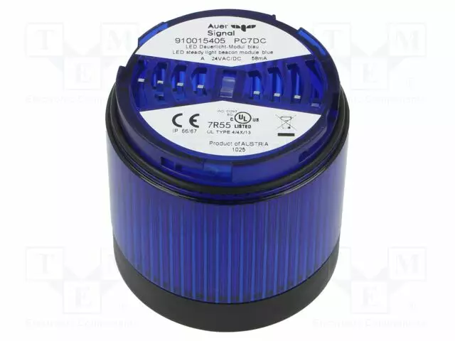 VALO-SININEN - LED - 24VDC - 24VAC - IP66 - Ø70X76MM - MODUL PERFECT 70 - Teollisuuden merkinantolaitteet - 910015405 - 1