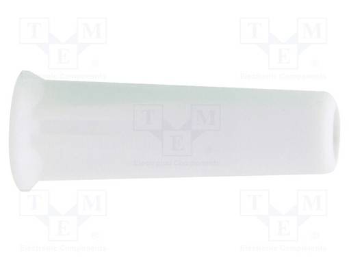 LABORATORY CONNECTOR: 4MM BANANA - SOCKET - 36A - VALKOINEN - SOLDEPUNAINEN - Banaanijatkoliittimet - D-3015 - 1