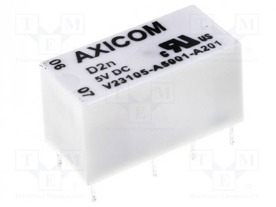 RELE - DPDT - UKELAN: 3VDC - 3A - 0,5A/125VAC - D2N - Pienoisreleet - D2N03-45 - 1
