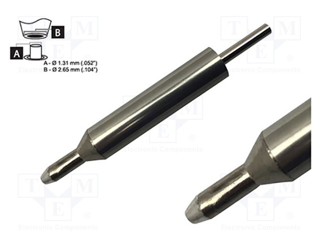 KÄRKI: JUOTTEENPOISTOKOLVEILLE - 1,27X2,64MM - 421°C - SMARTHEAT® - Suuttimet juotteen poistoon - DFP-CNL5 - 1