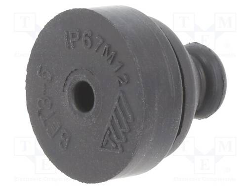 LÄPIVIENTI - ELASTOMEERI TERMOPLASTINEN TPE - MUSTA - 12,2MM - IP67 - Läpivientirenkaat - GET3-5 - 1