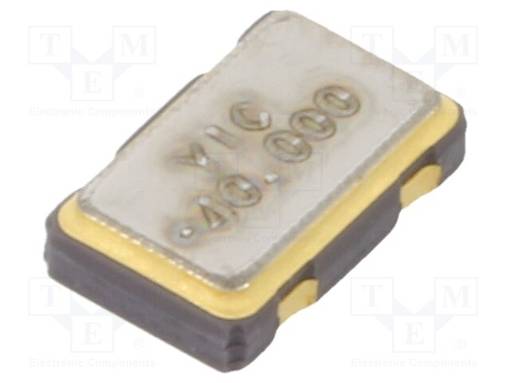 GENERAATTORI: KVARTSI - 40MHZ - SMD - 3,3V - ±50PPM - -20÷70°C - Kiteet ja oskillaattorit - OSC40M-3.3S5 - 1